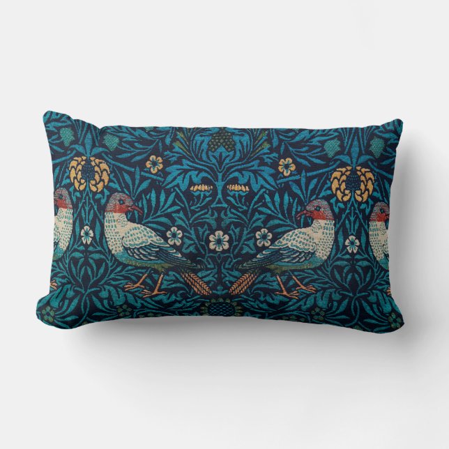 Cojín Lumbar William Morris Bird Pillow (Anverso)