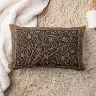 Cojín Lumbar William Morris Campion Cuero Trabajado Damasco