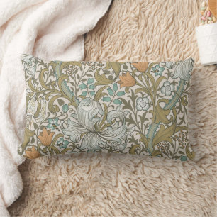 Cojín Lumbar William Morris Golden Lily Azul Clásico