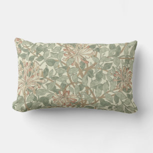 Cojín Lumbar William Morris Honeysuckle Green Floral