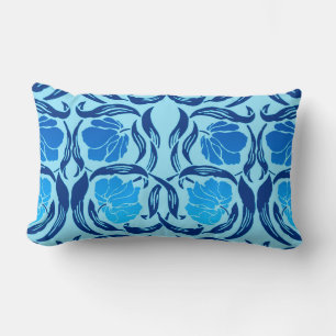 Cojín Lumbar William Morris Pimpernel, Denim & Light Blue