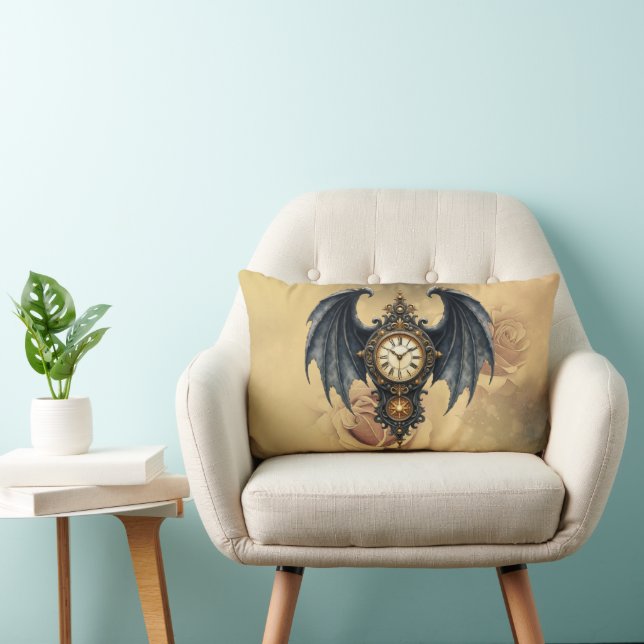 Cojín Lumbar Wings of Eternity – The Timeless Guardian.  (Silla)