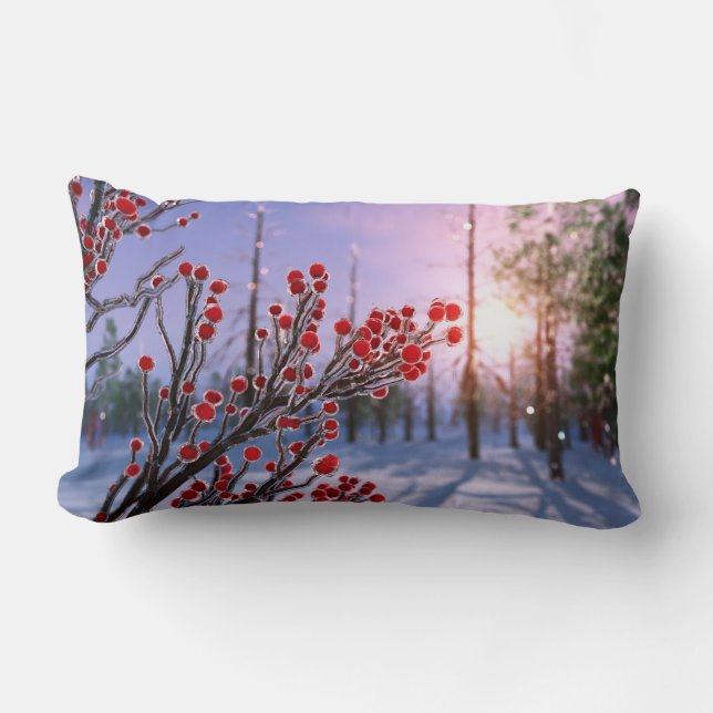 Cojín Lumbar Winterberry en Ice Pillow (Anverso)