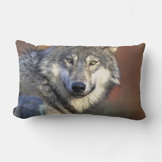 Cojín Lumbar Wolf Lovers Art (Anverso)