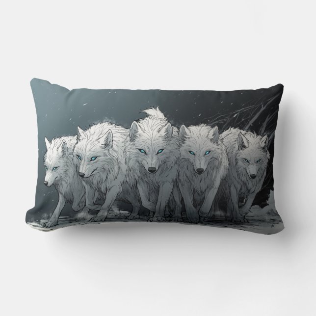 Cojín Lumbar Wolf Pack (Anverso)