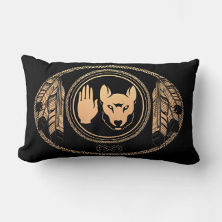 Cojín Lumbar Wolf Pillow Pillows de Lobo de arte nativo persona