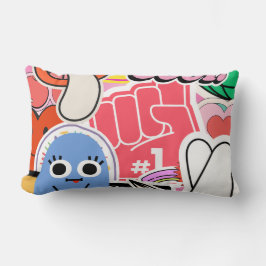 Cojín Lumbar Y2K Pegatinas Guay Bright Aesthetic