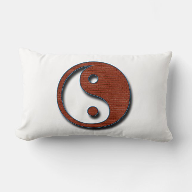 Cojín Lumbar Yin Yang por Shirley Taylor (Anverso)