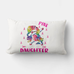 Cojín Lumbar Yo Uso El Rosa Para Mi Hija Unicornio Cáncer De M