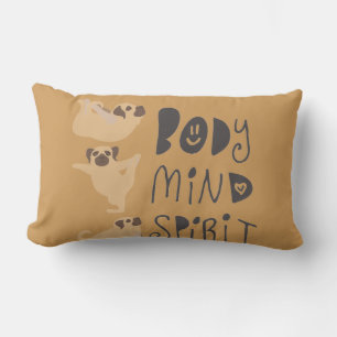 Cojín Lumbar Yoga Pugs