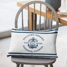 Cojín Lumbar Your Name of Boat Ancient Anchor