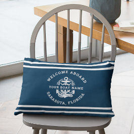 Cojín Lumbar Your Name of Boat Ancient Anchor