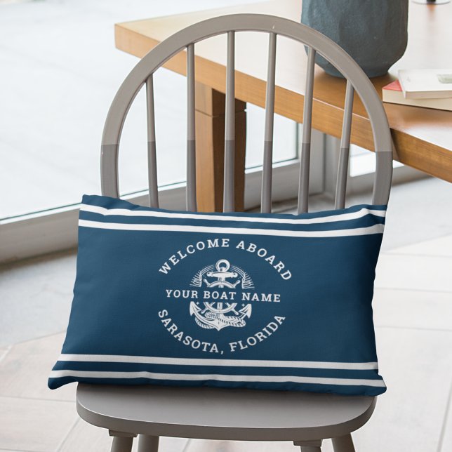 Cojín Lumbar Your Name of Boat Ancient Anchor  (Subido por el creador)