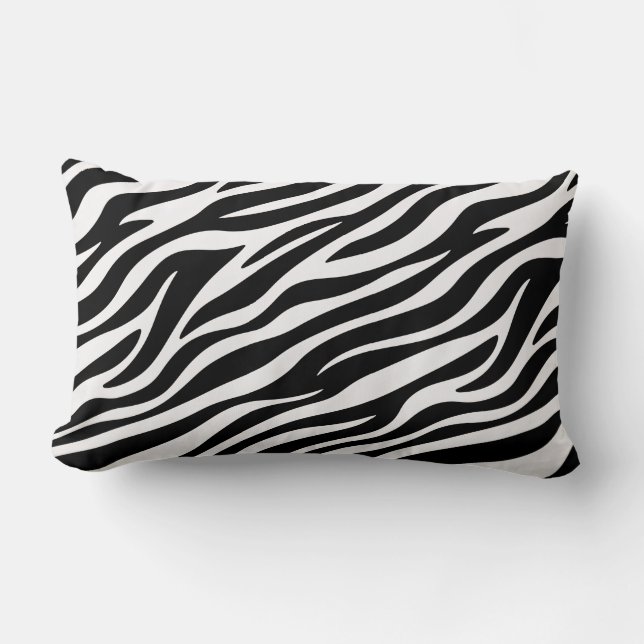 Cojín Lumbar Zebra Stripes Seamless Pattern Animal Print-60492 (Anverso)