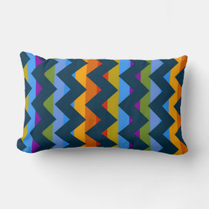 Cojín Lumbar Zigzag Stripe Pattern 9 de Aztec Chevron