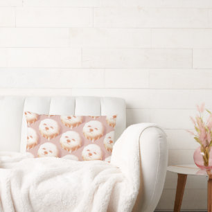 Cojín Lumbar ZKOZKOHI Zazzle Datos: Cachorro Sonriente Donut (P