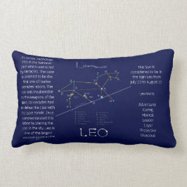 Cojín Lumbar Zodiac Constellation Leo Funny Único