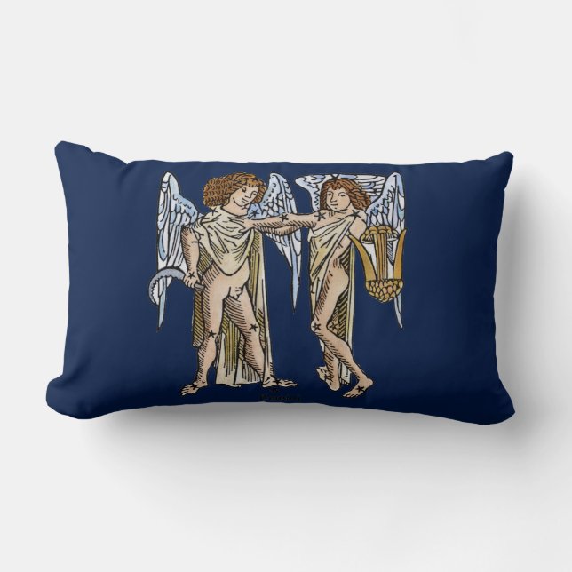 Cojín Lumbar Zodiaco: Géminis, 1482 (Anverso)