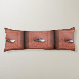 Cojín Macrofotografía del caracol en Terracota