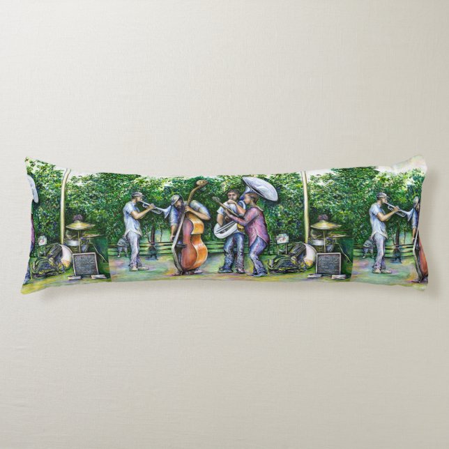 Cojín Mamá nunca me advirtió sobre jugadores de Tuba (Anverso)