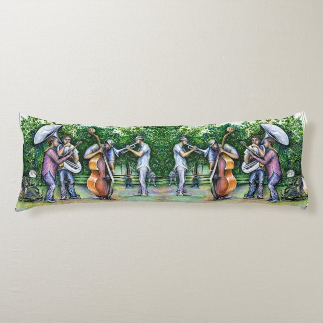 Cojín Mamá nunca me advirtió sobre jugadores de Tuba (Anverso)