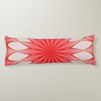 Mandala Floral Calidoscopio Estrella Blanco y Rojo