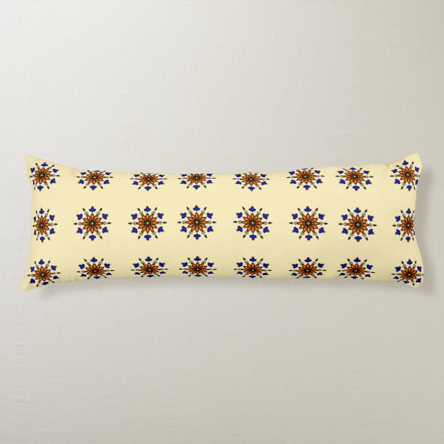 Cojín Mandala Floral Sin Costuras (Anverso)