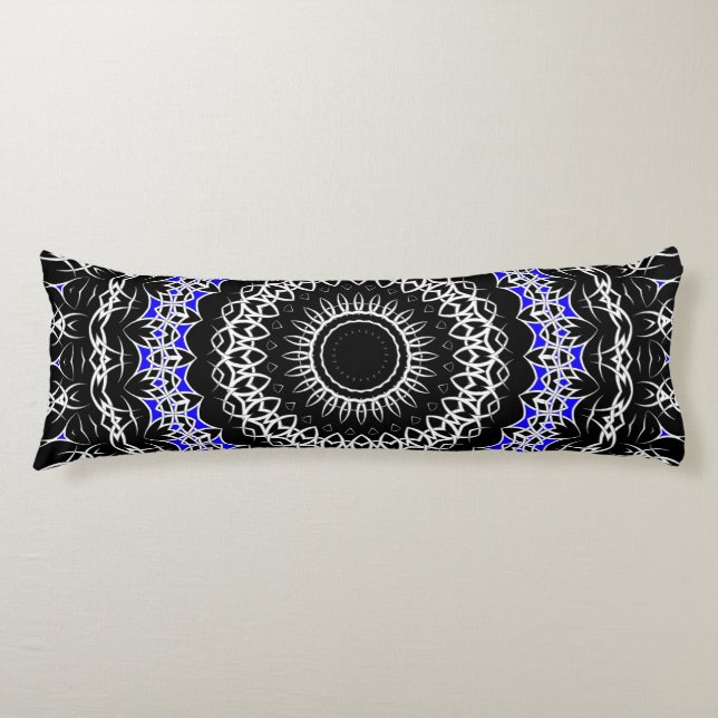 Cojín Mandalá Tribal Celta (Azul) (Anverso)