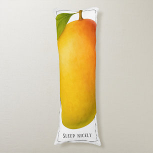 Cojín Mango Grande, Fruta Dulce y Palabras