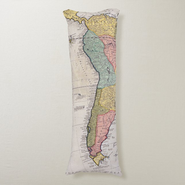 Cojín Mapa antiguo inspirado (8) (Frente vertical)