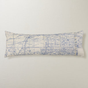 Cojín Mapa de camino de la bicicleta de Wisconsin 2