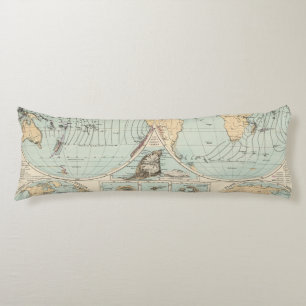 Cojín Mapa del atlas del DES Erdinnern de Thatigkeit