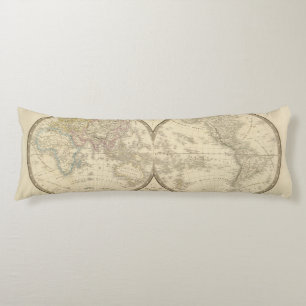 Cojín Mapa del atlas del mundo