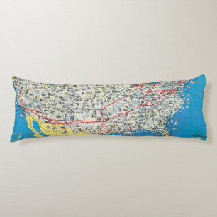 Cojín Mapa del sistema de American Airlines