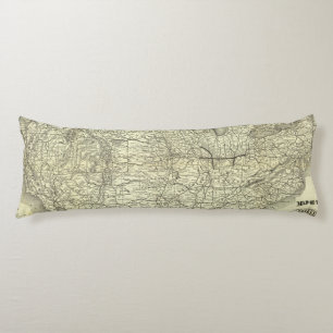 Cojín Mapa Ohio y ferrocarril de Mississippi