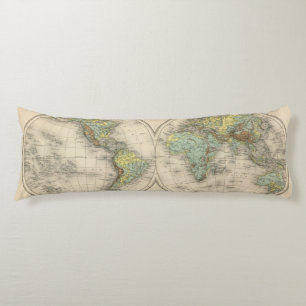 Cojín Mapas hipsométricos del mundo