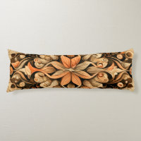 Marco estético de decoración beige-marrón naranja