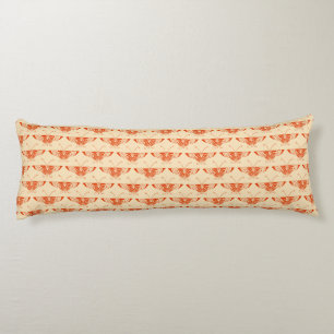 Cojín Mariposa Deco estilizada - naranja mandarina