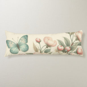 Cojín Mariposa floral/primavera de estilo vintage