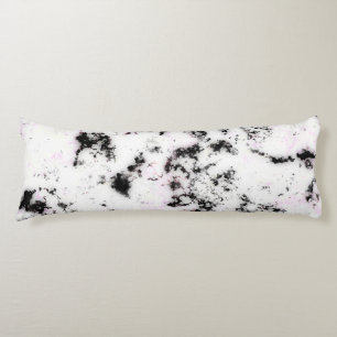Cojín Mármol Rosa Negro Blanco Salpicadura de Pintura Ab