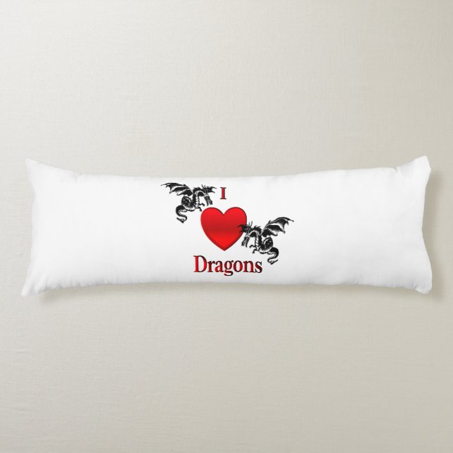 Cojín Me encantan los dragones (Anverso)