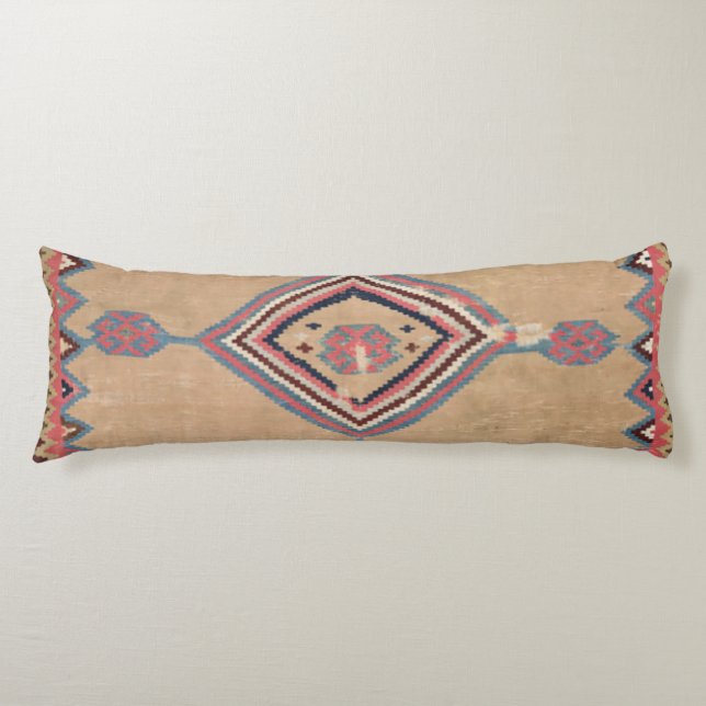 Cojín Medallero rosa Rubor Tan niño cacahuate azul  (Anverso)