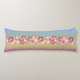 Cojín Mezcla de flores de sakura Kimono estilo arcoiris