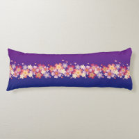 Mezcla Sakura Flores Kimono Estilo Azul y Púrpura