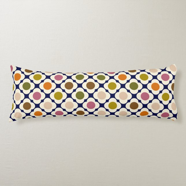Cojín  Mid Century Modern | Retro Pop Flower Mosaic (Anverso)