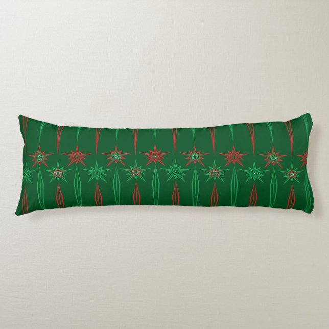 Cojín Mid Mod Icicles Pillow Verde Cuerpo (Anverso)