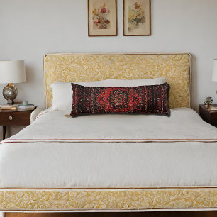 Cojín Mirada oriental de la alfombra en campo teñido