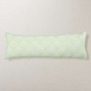 Cojín Modelo clásico del follaje en blanco y verde