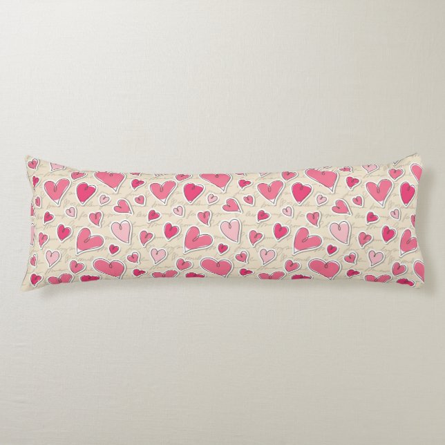 Cojín Modelo de corazones (Anverso)