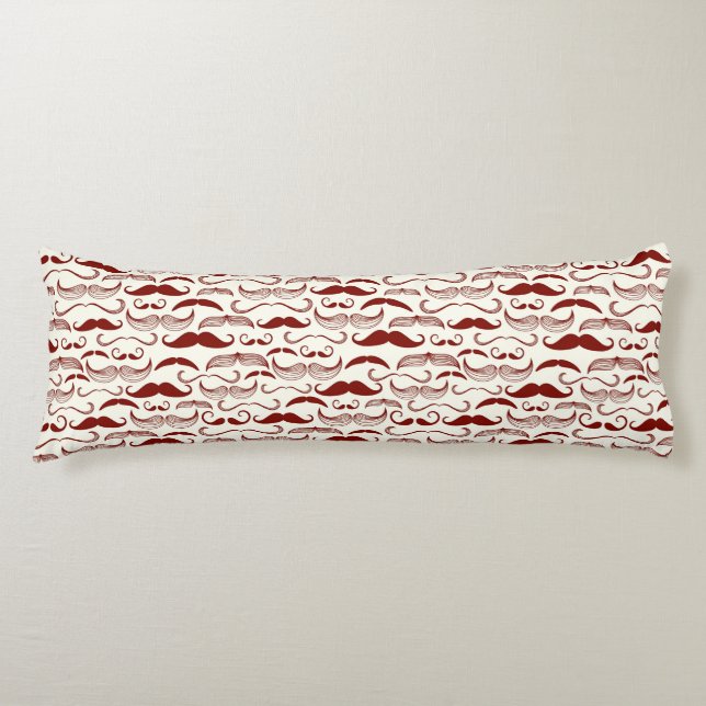 Cojín Modelo del bigote, estilo retro 3 (Anverso)